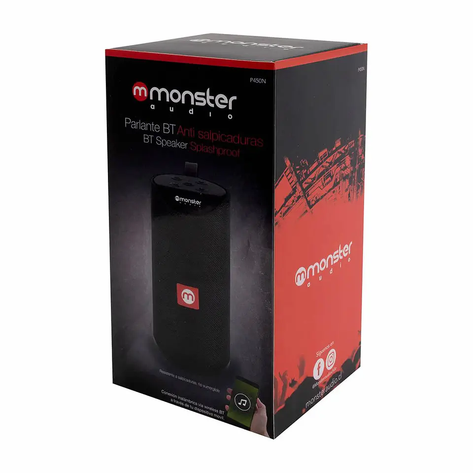 Parlante Bluetooth Monster 450N Negro 3