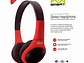 Audifonos Head Band Fun Great Rojo Negro - Miniatura 2