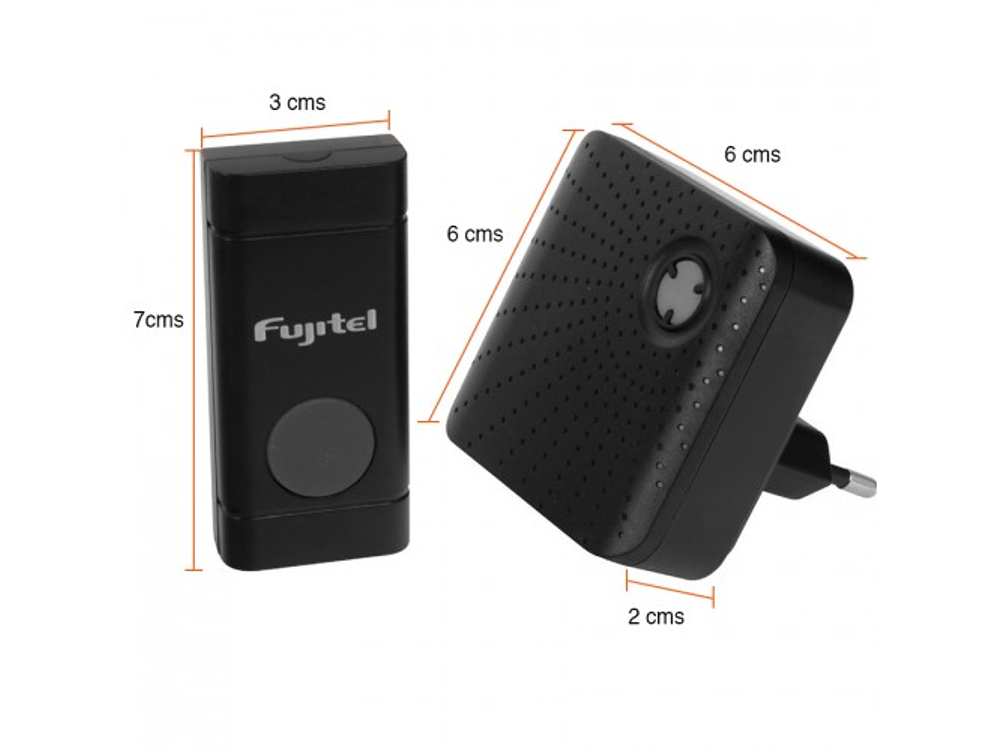 Timbre Inalambrico Fujitel 70m 48 Melodias Negro 3