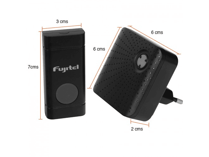 Timbre Inalambrico Fujitel 70m 48 Melodias Negro 3