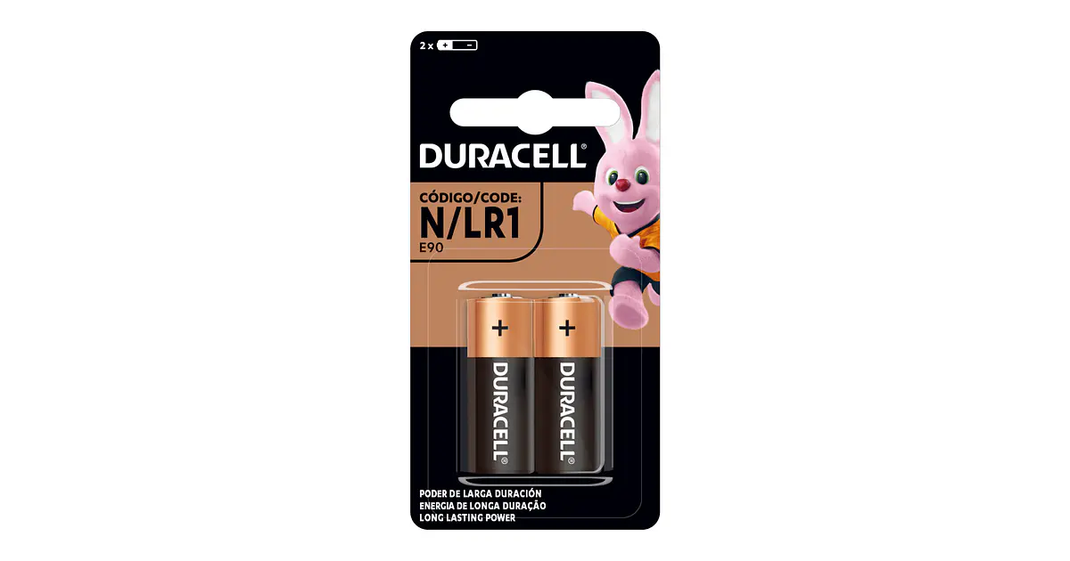 Duracell N 1,5V (2 Pezzi) – Batterie Alcaline Per Torce, Calcolatrici E Fanali Bici, Durata Extra Lunga