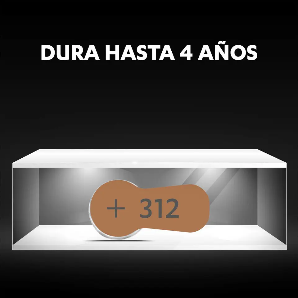 Pack 6 pilas Duracell Numero 312 3