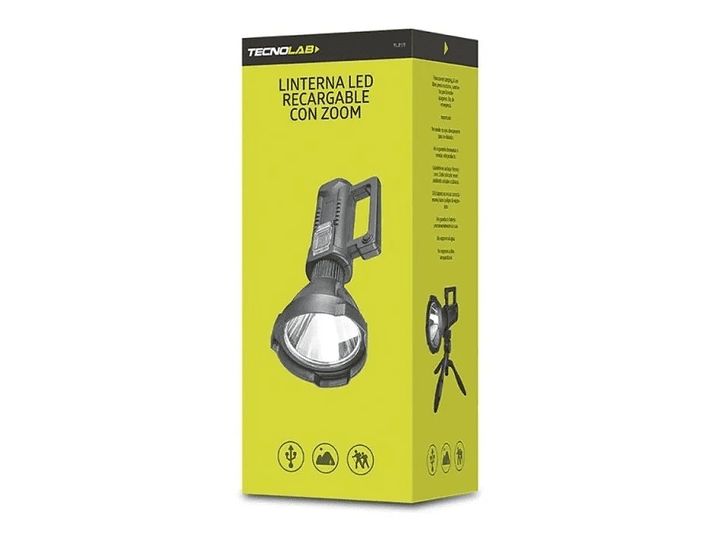 Linterna Led Largo Alcance Con Tripode Tecnolab TL215 2