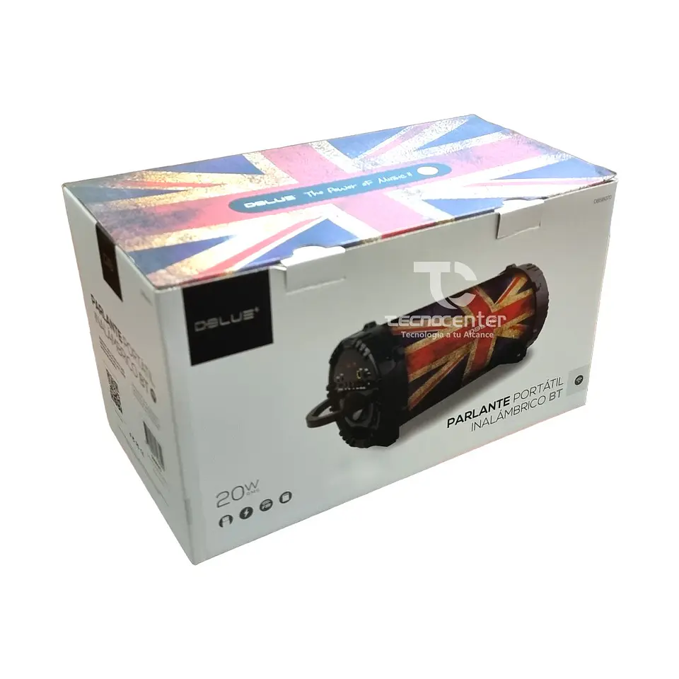 Parlante Bazooka Portable Bt Bandera Dblue 20w 2