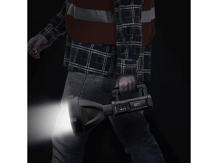 Linterna Led Largo Alcance Con Tripode Tecnolab TL215 4