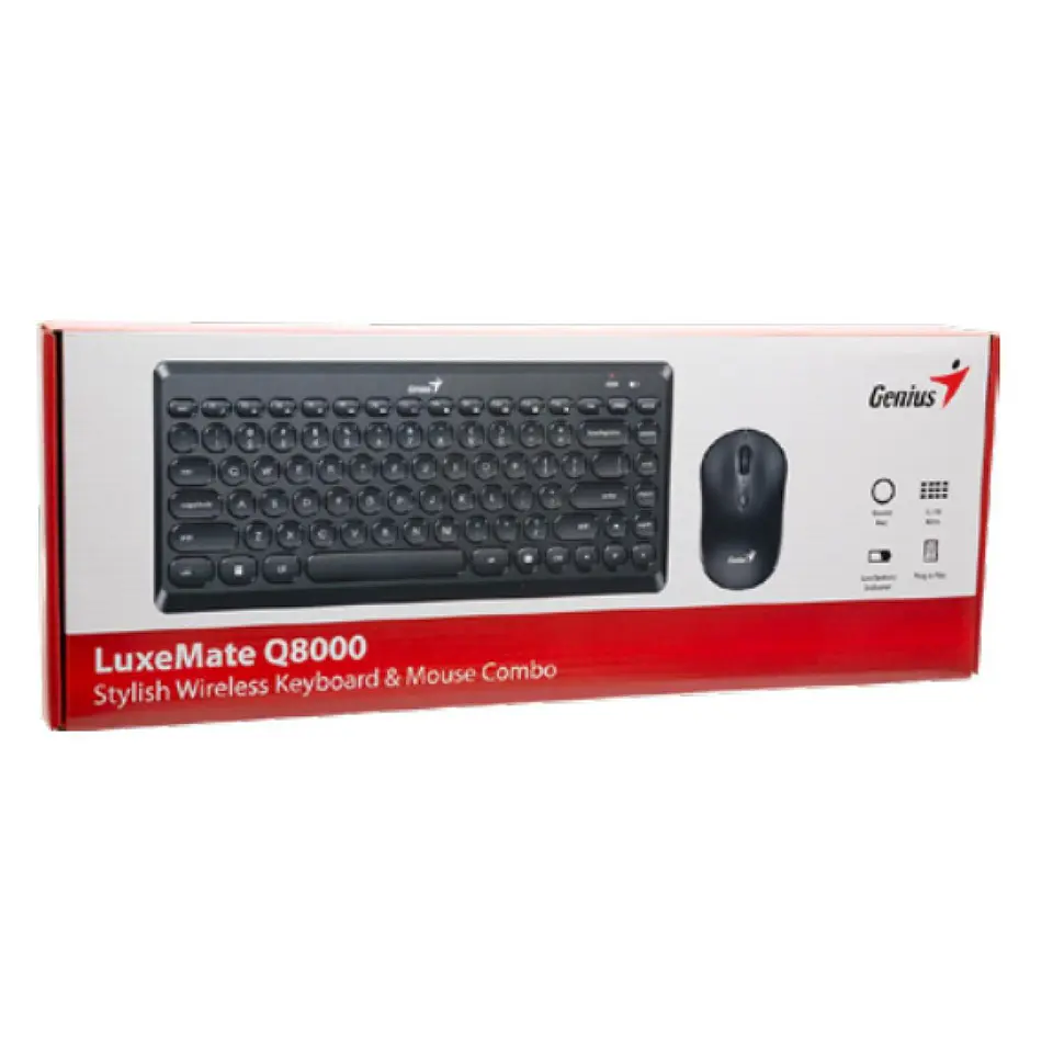 Kit Combo Teclado y Mouse Inalambricos Genius Q8000 2