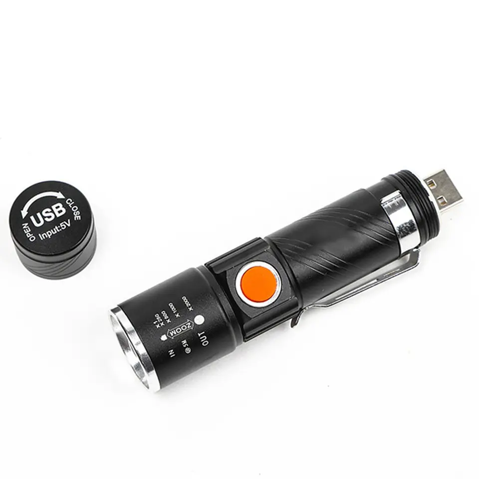 Linterna Led Recargable Usb Tecnolab TL214 3