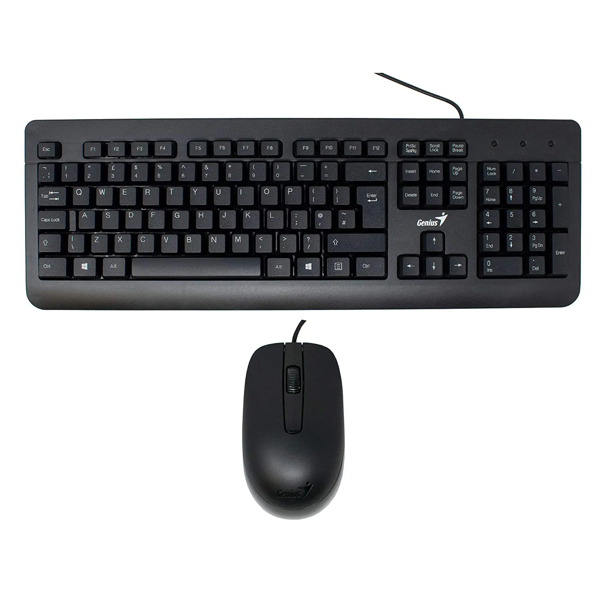 Kit Combo Teclado y Mouse KM-160 Cableado 3