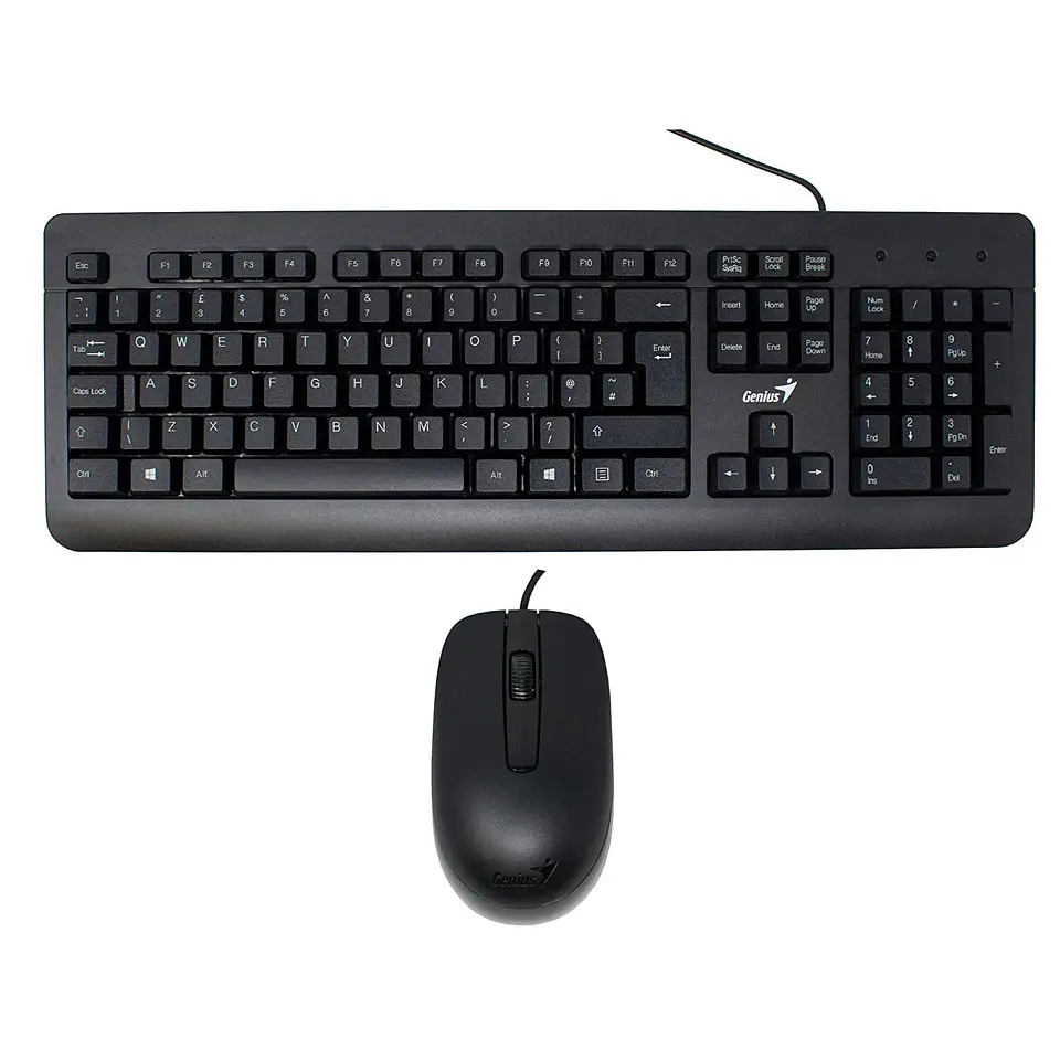 Kit Combo Teclado y Mouse KM-160 Cableado 3