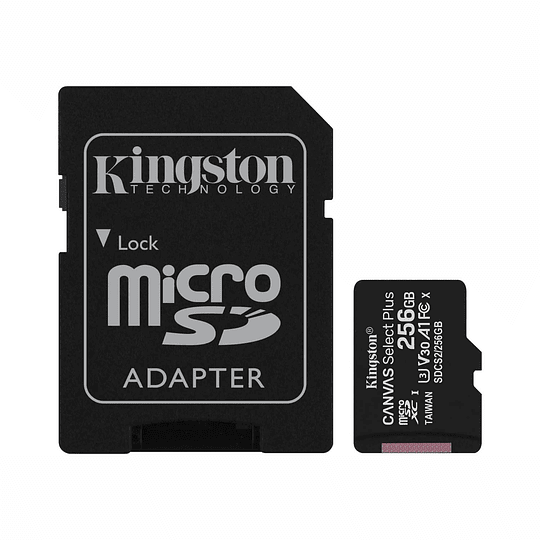 Tarjeta Memoria Micro SD XC 256 GB Kingston