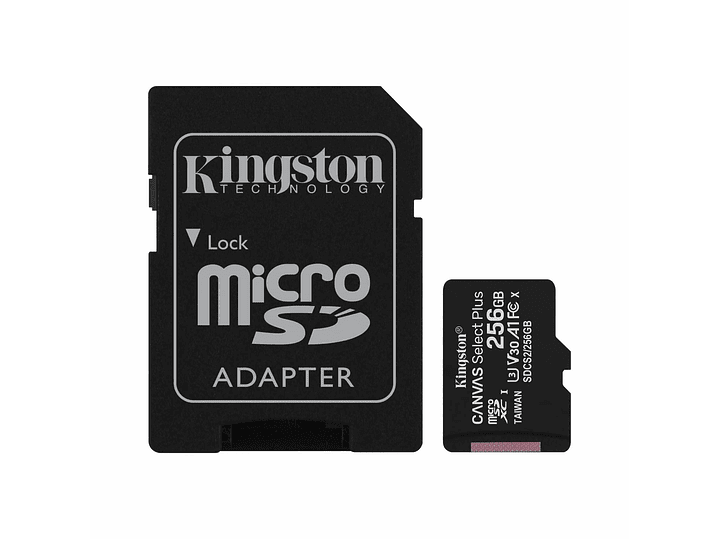 Tarjeta Memoria Micro SD XC 256 GB Kingston 2