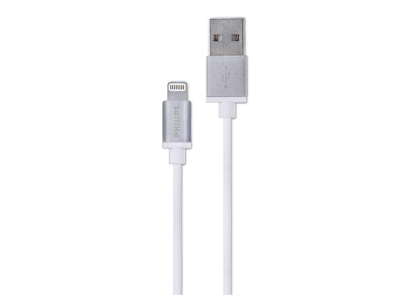Cable Lightning a USB Philips 1.2m Blanco 1