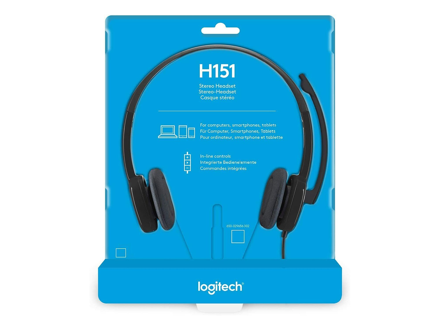 Audífono Logitech H151 Con Micrófono Jack 3.5mm 5