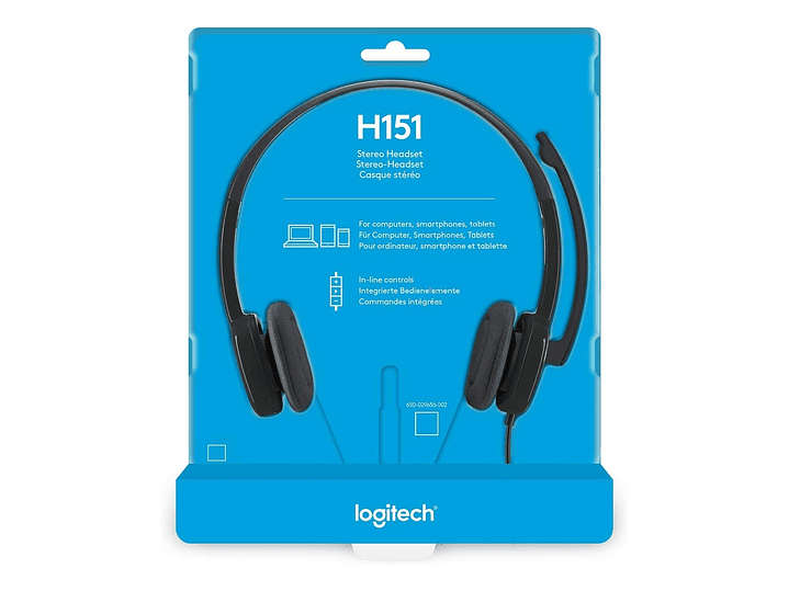 Audífono Logitech H151 Con Micrófono Jack 3.5mm 5