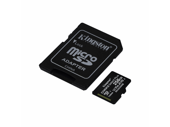 Tarjeta Memoria Micro SD XC 256 GB Kingston 3