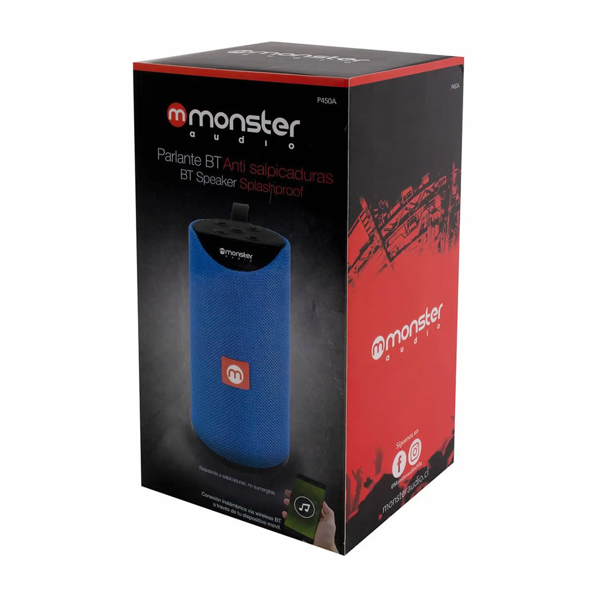 Parlante Bluetooth Monster 450A Azul 2