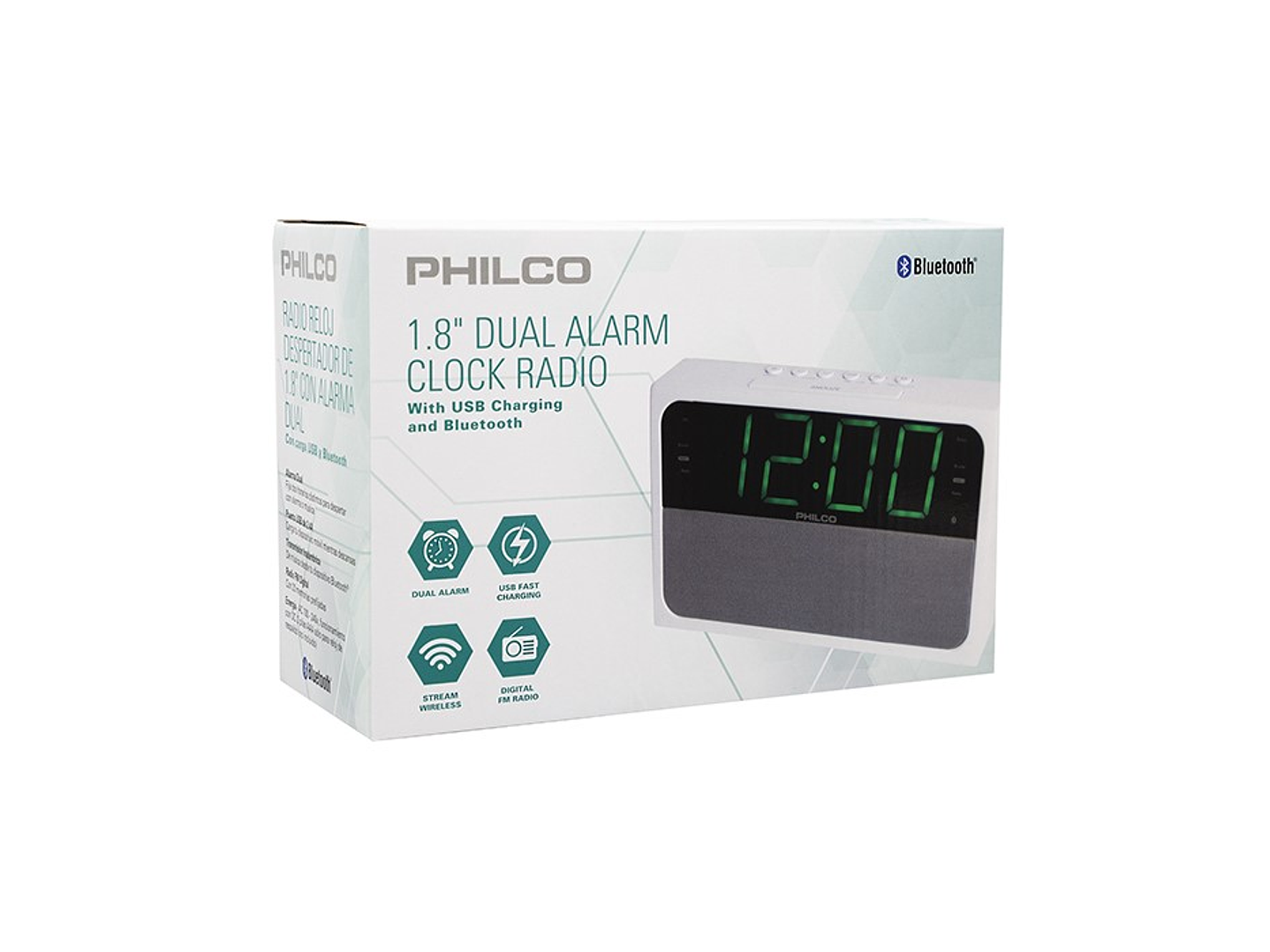 Radio Reloj Despertador BT Digital Philco 1018BT 2