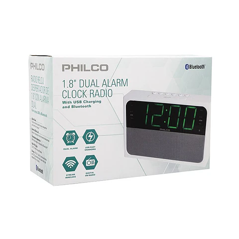 Radio Reloj Despertador BT Digital Philco 1018BT