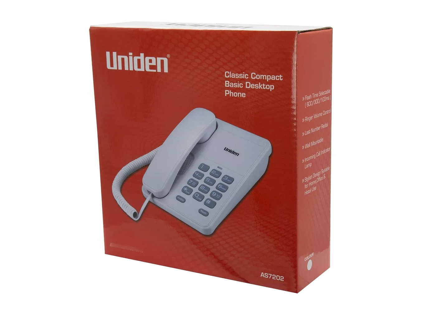 Teléfono Fijo Sobremesa Uniden AS7202 Blanco 5