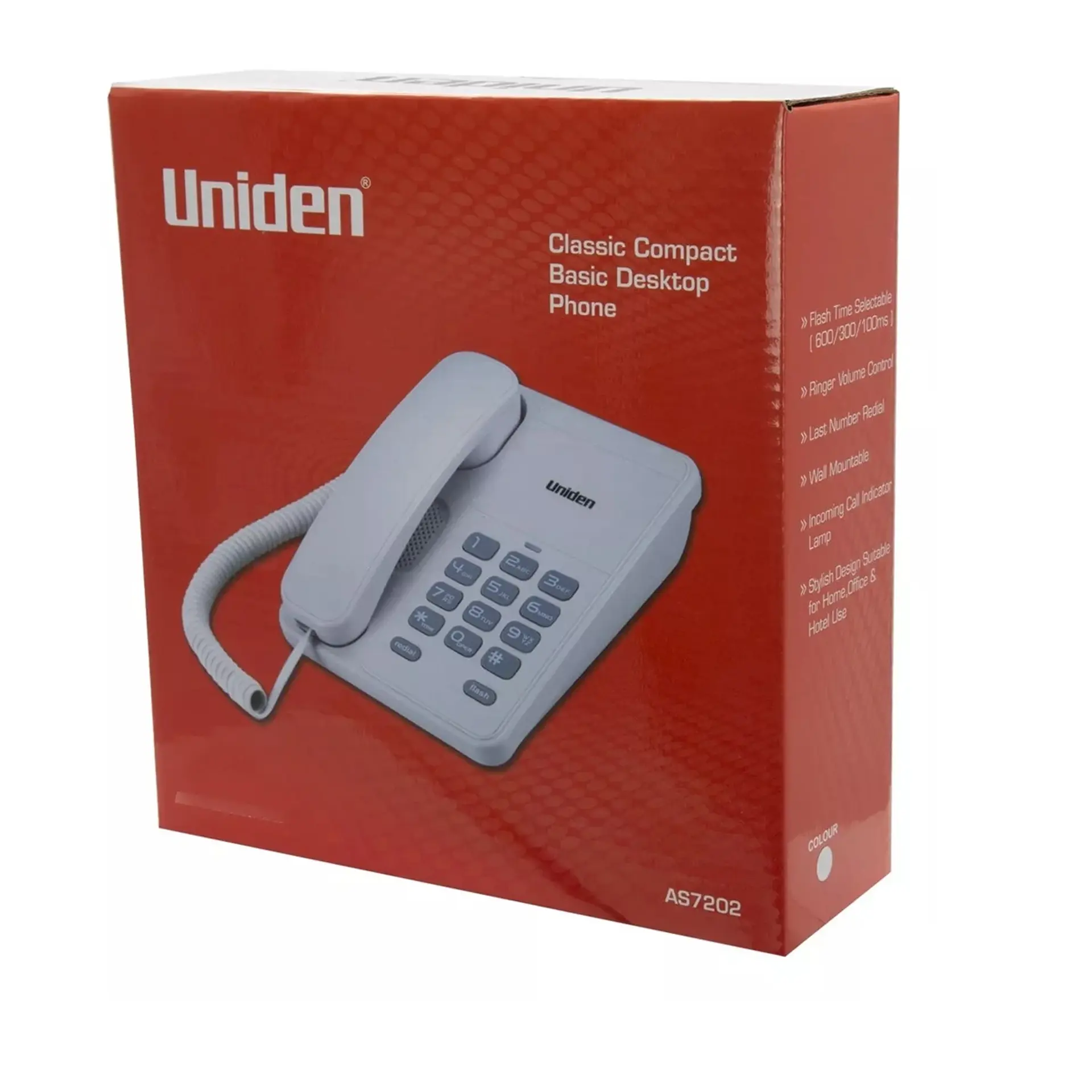 Teléfono Fijo Sobremesa Uniden AS7202 Blanco 5