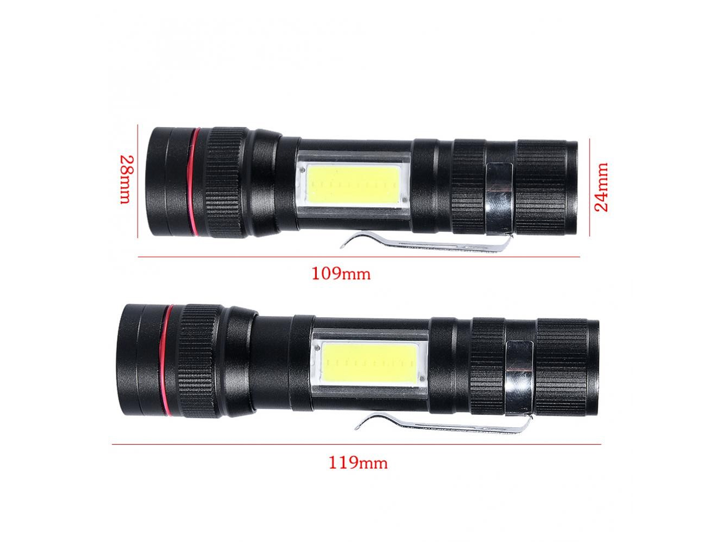 Linterna Led Recargable Usb Tecnolab TL325 5