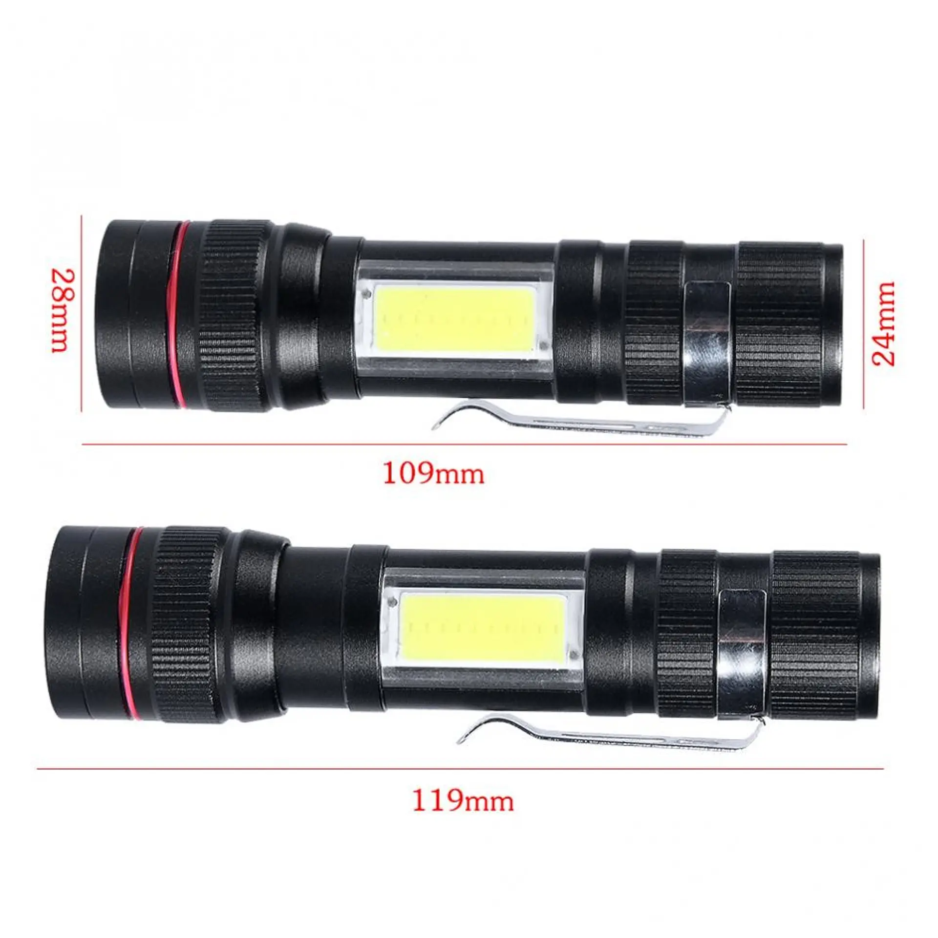 Linterna Led Recargable Usb Tecnolab TL325 5