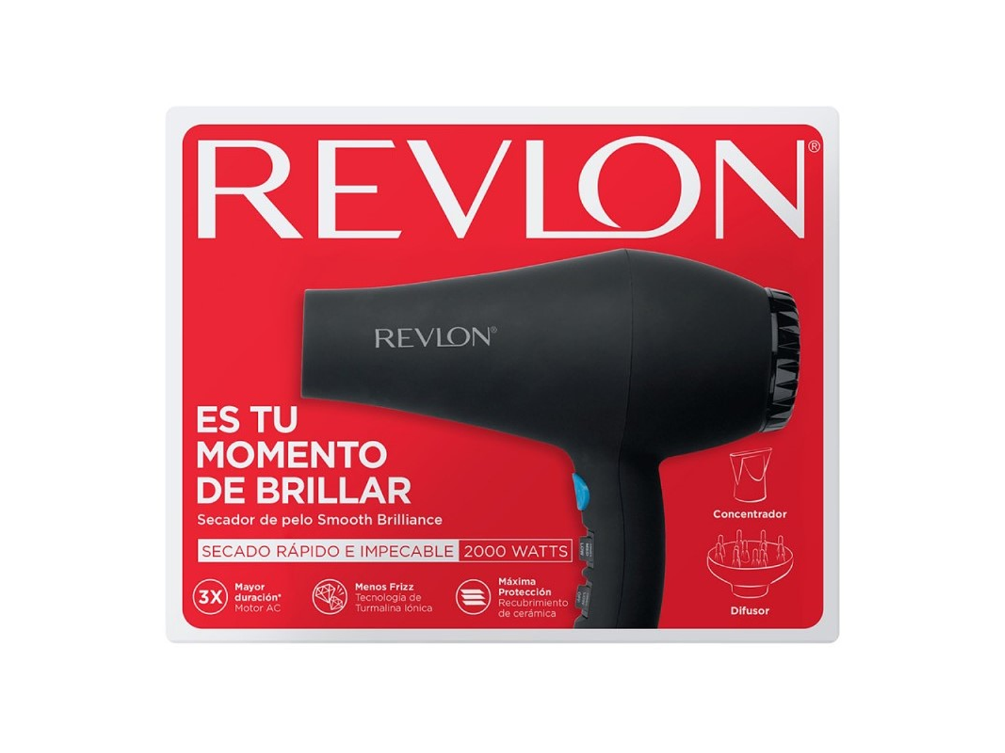 Secador Pelo Revlon Smooth Brilliance Ac 3