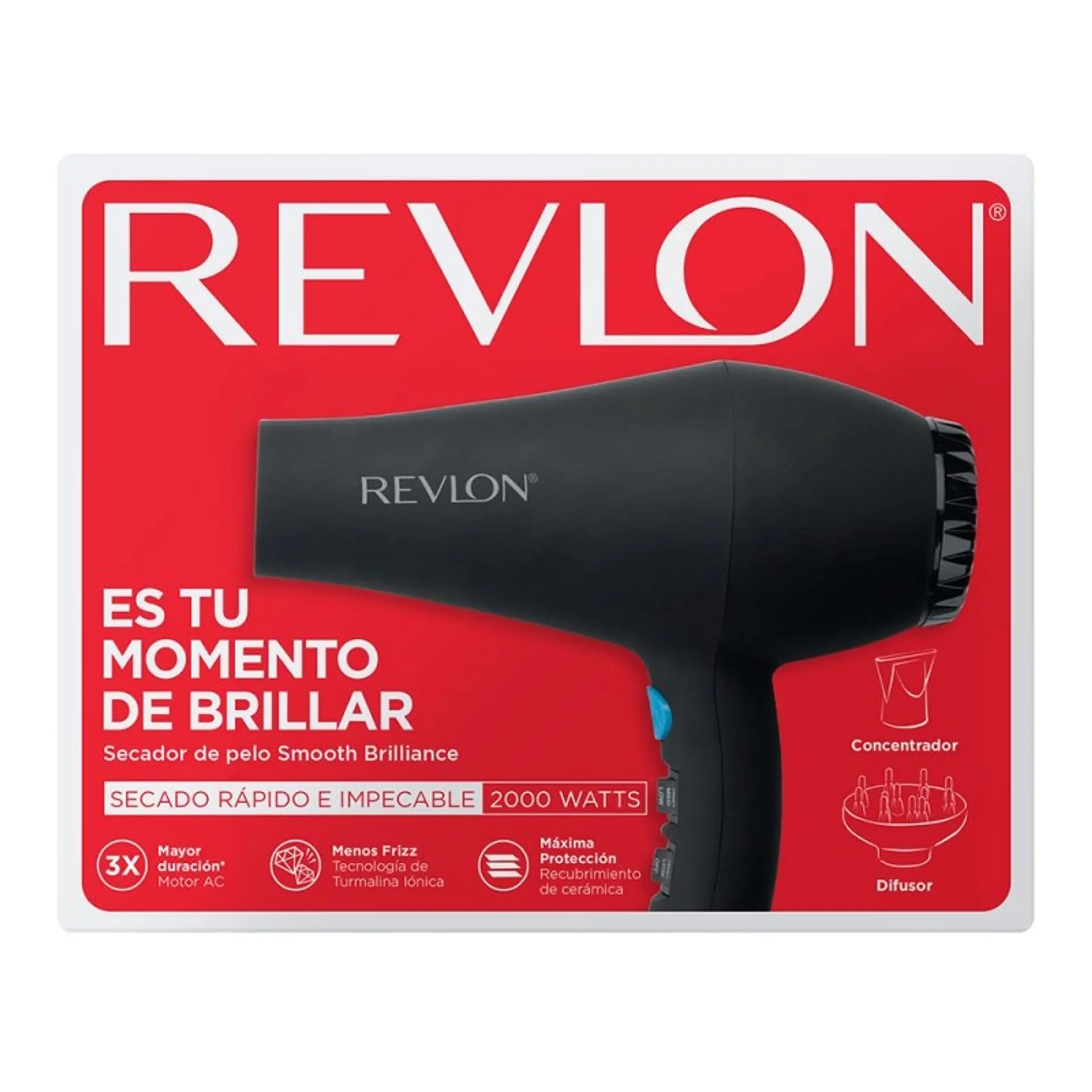 Secador Pelo Revlon Smooth Brilliance Ac 3