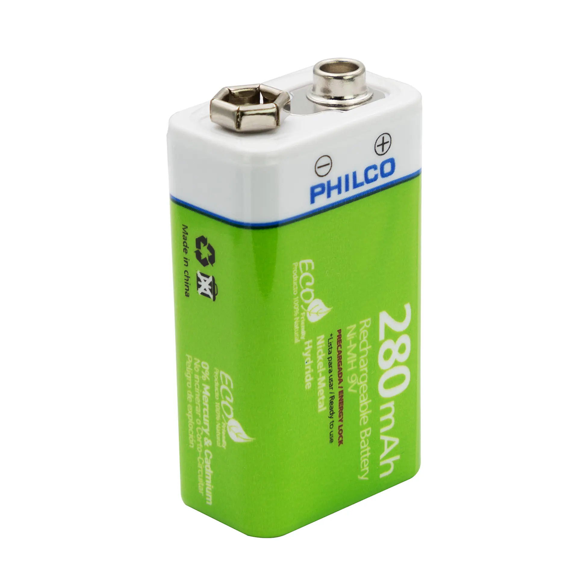 Bateria Recargable 9v 280 Mah Philco	 1