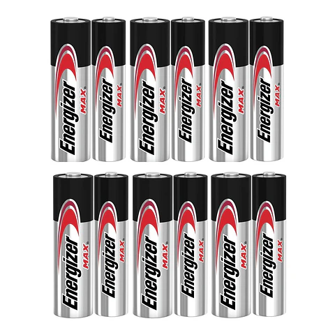Pack 12 Pilas Energizer Max AA Alcalina Tira