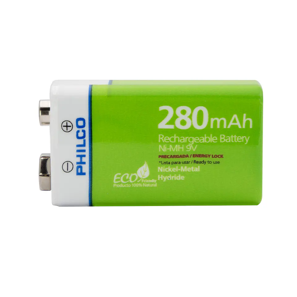 Bateria Recargable 9v 280 Mah Philco	 3