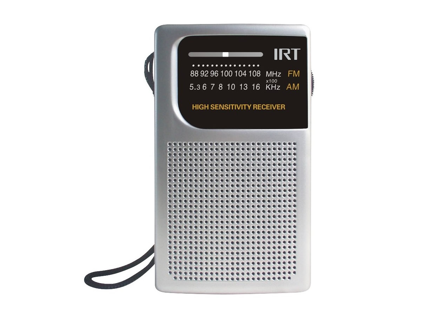 Radio A Pilas De Bolsillo Am/Fm Irt Plateada 1