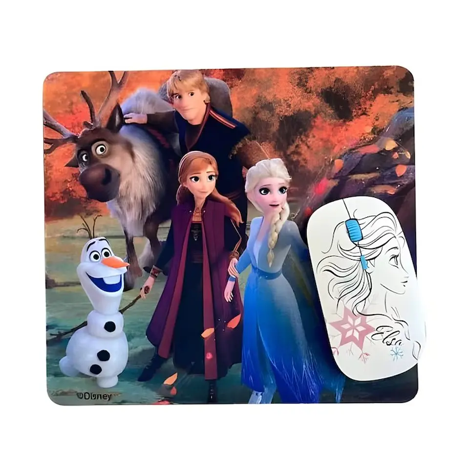 Kit Mouse Inalambrico y Mouse Pad Frozen 1