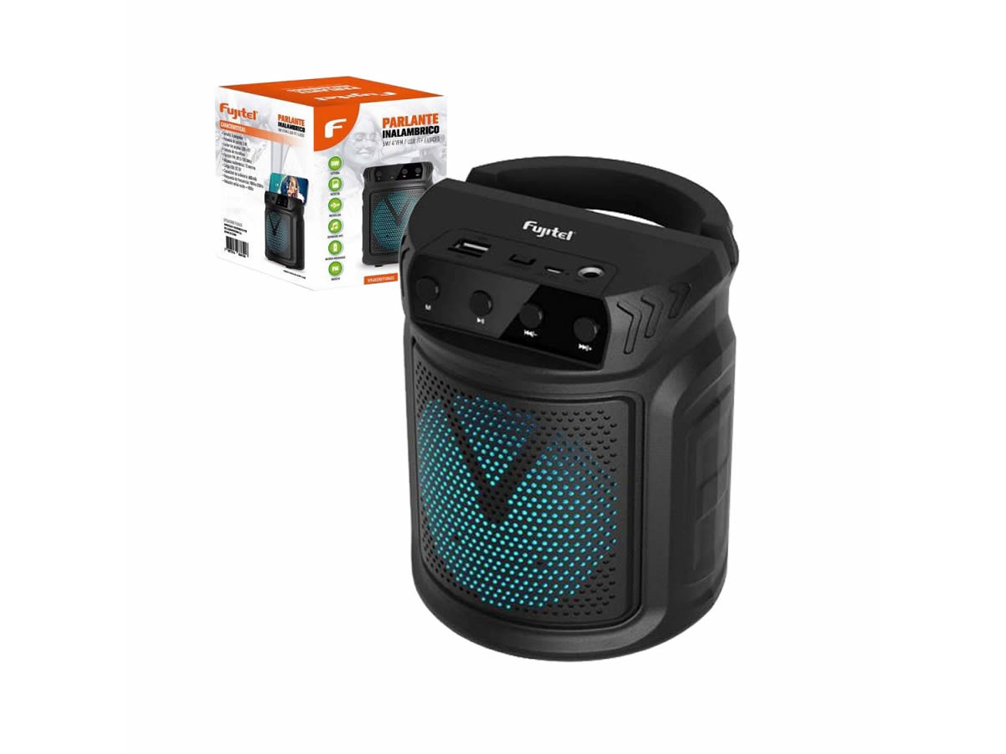 Parlante Fujitel Portatil BT 5w 4 Negro Cilindro 1