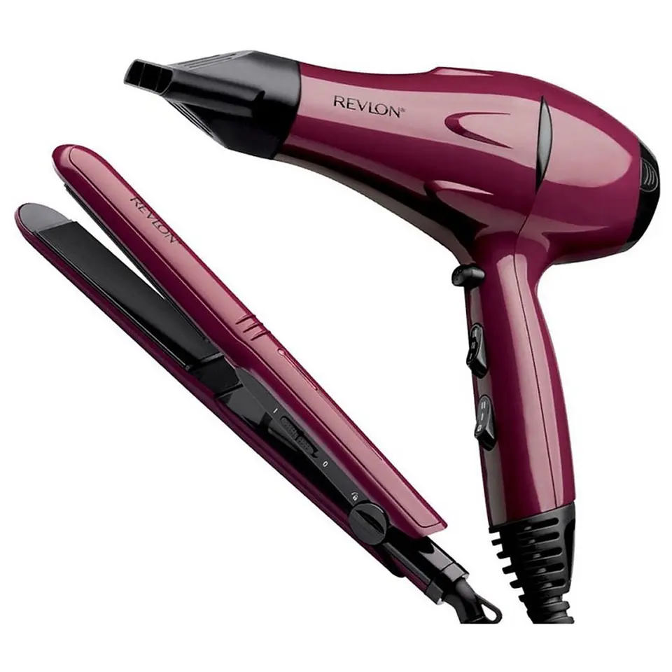 Kit Secador y Plancha Alisadora Revlon 5230 1
