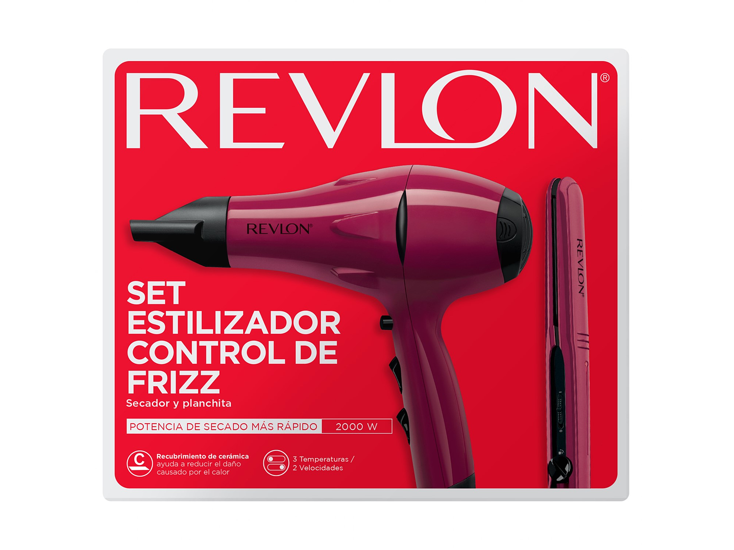 Kit Secador y Plancha Alisadora Revlon 5230 3