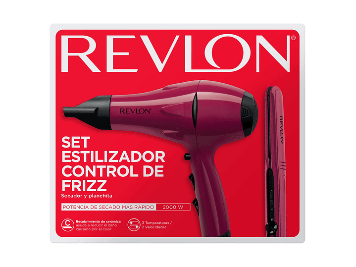 Kit Secador y Plancha Alisadora Revlon 5230 3