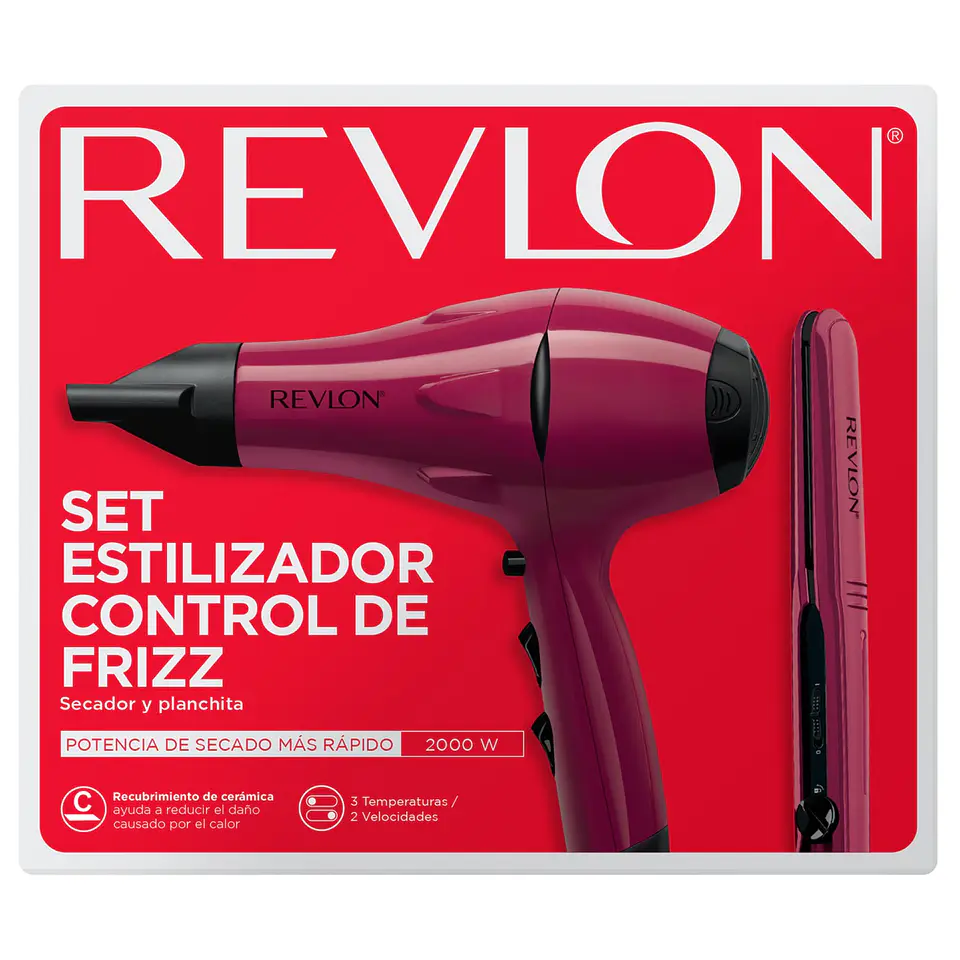 Kit Secador y Plancha Alisadora Revlon 5230 3