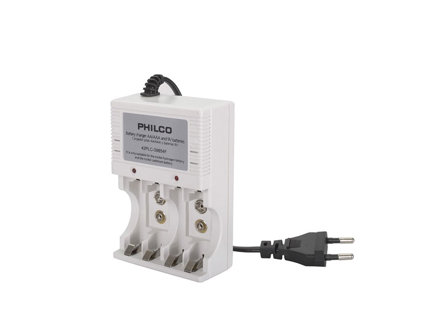 Pack Cargador con 4 pilas AA Philco 2700mha 2
