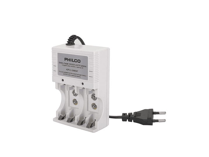 Pack Cargador con 4 pilas AA Philco 2700mha 2