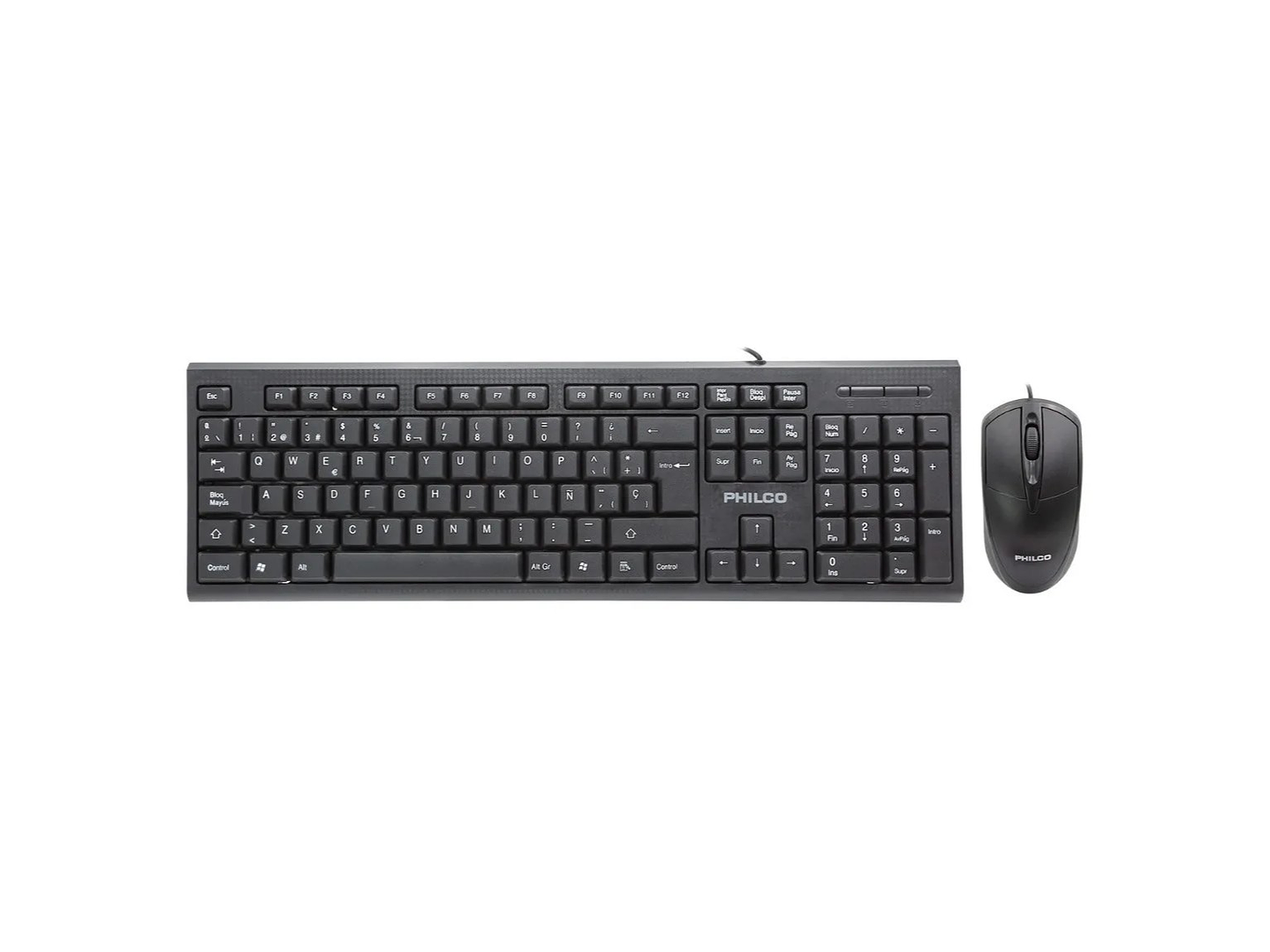 Kit Combo Teclado y Mouse Philco K4500 1