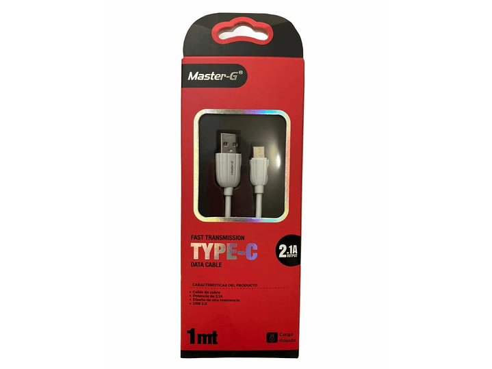 Cable Usb Tipo C Master G 2.1A 4