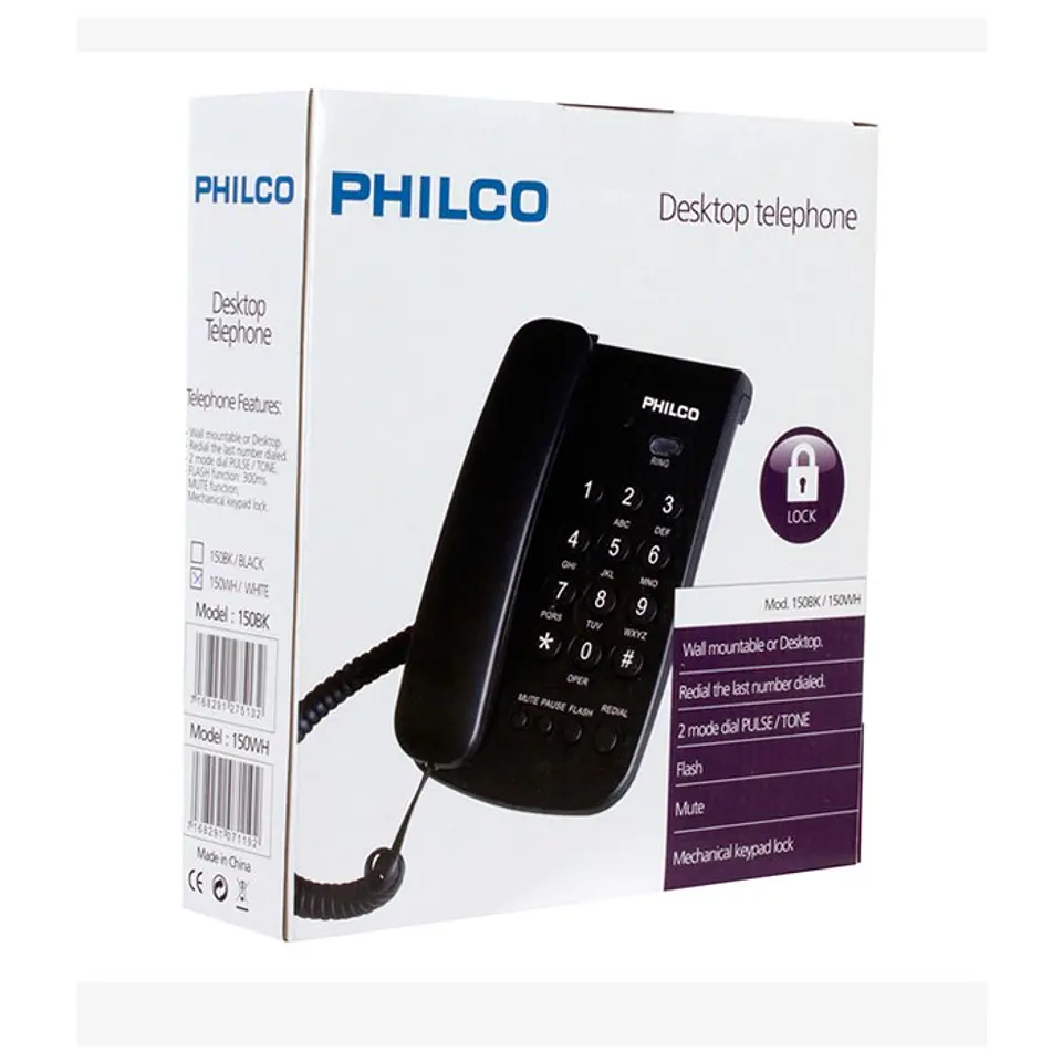 Teléfono De Sobremesa Philco 150WH Blanco 3