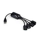 HUB 4 Puertos USB 2.0 Pulpo XTECH XTC-320 - Miniatura 1