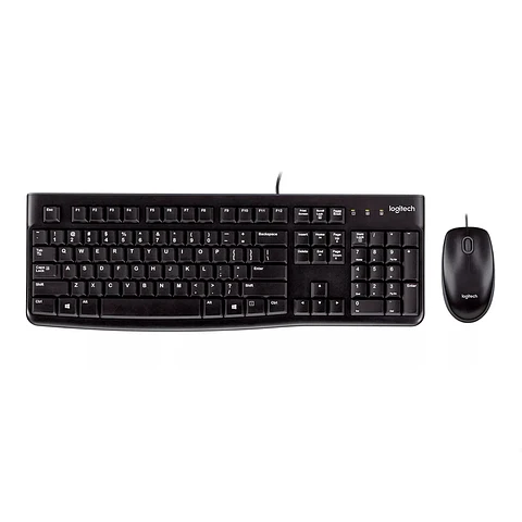 Kit Teclado y Mouse Logitech MK120 Español Negro