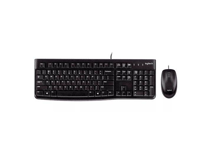 Kit Teclado y Mouse Logitech MK120 Español Negro 1