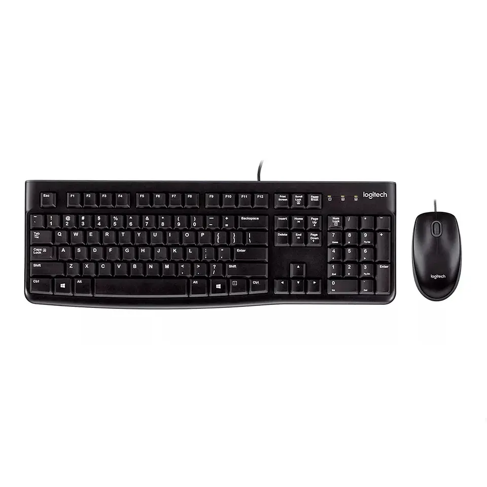 Kit Teclado y Mouse Logitech MK120 Español Negro 1