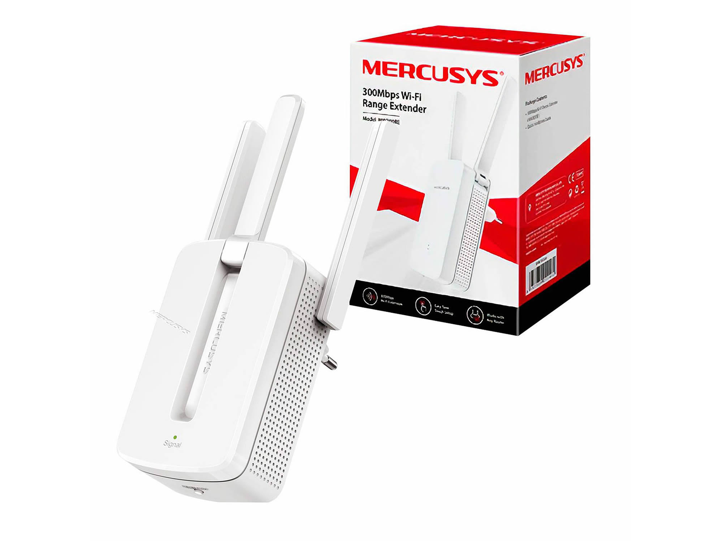 Extensor Repetidor Wi-Fi Mercusys 300Mbps 1