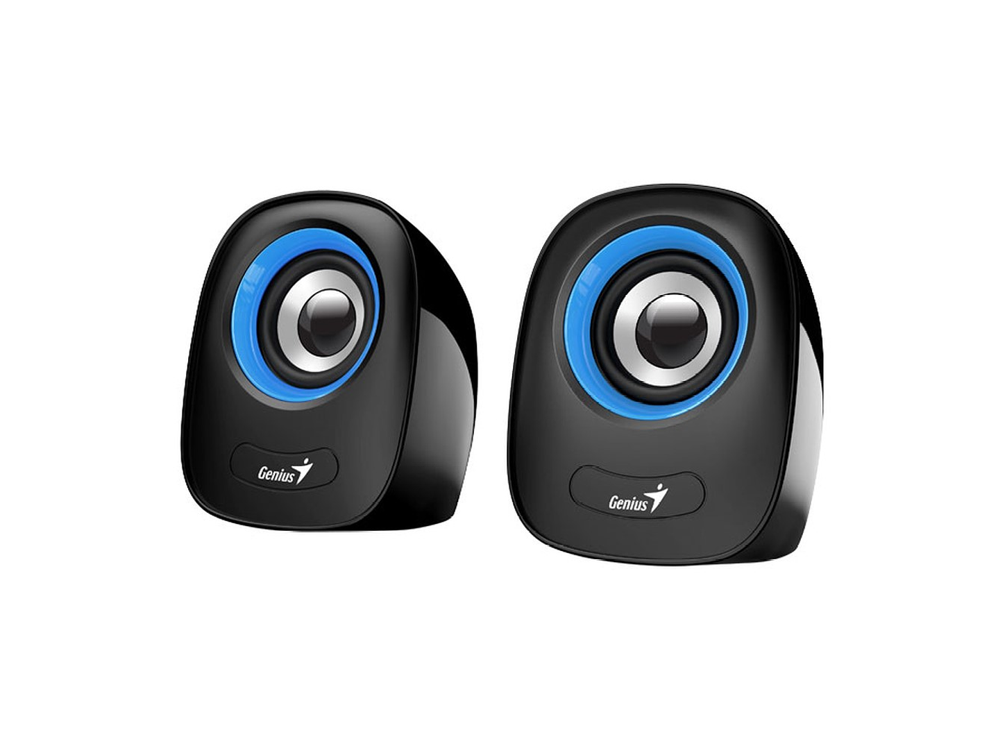 Parlantes Pc Notebook Estereo Genius Azul 1