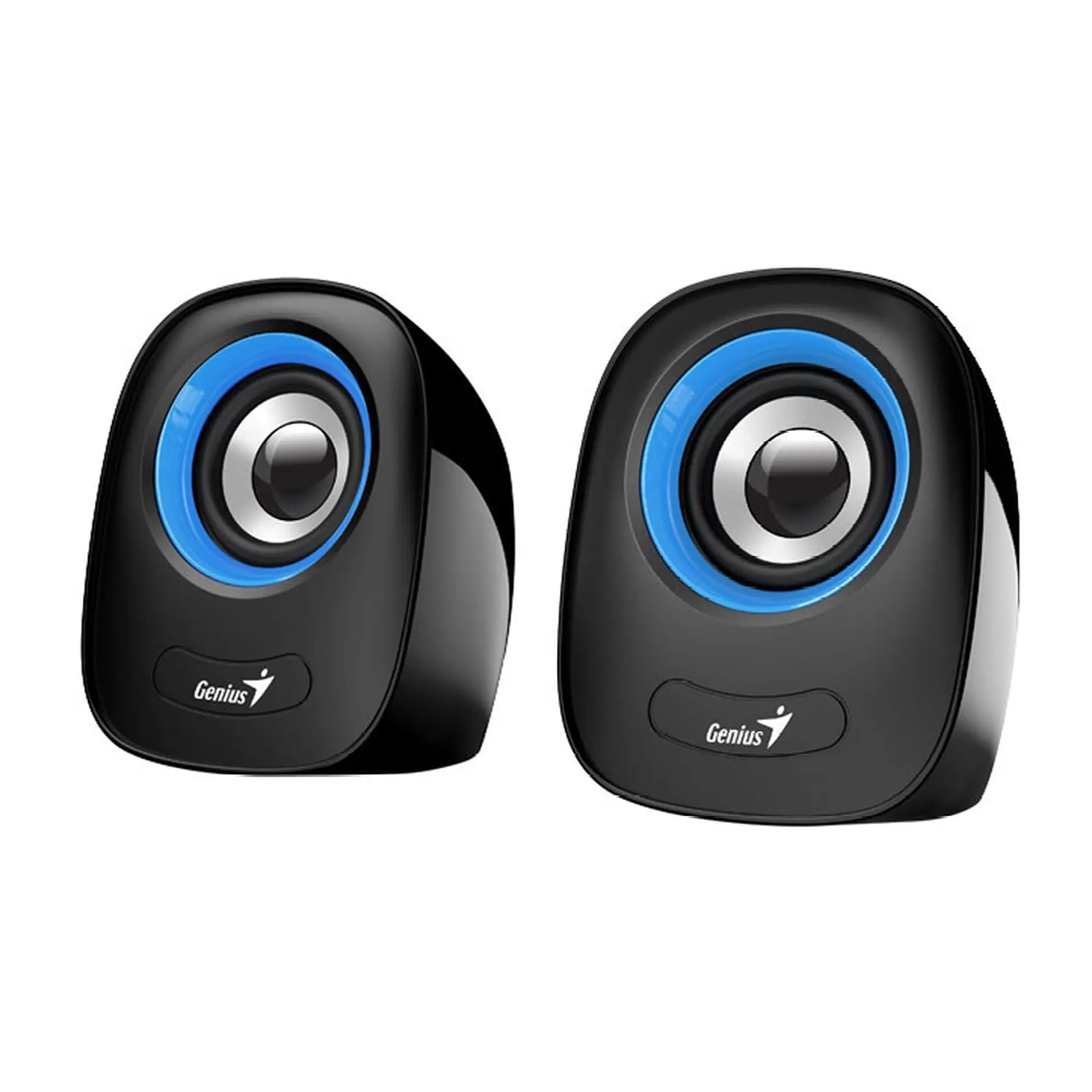 Parlantes Pc Notebook Estereo Genius Azul 1